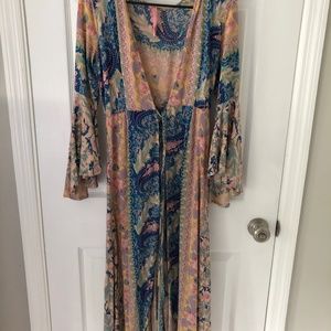 Open wrap dress